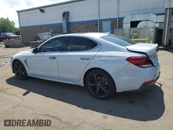 2019 Genesis G70 Advanced with VIN KMTG44LA9KU019674, listed as a Copart auction lot 63004515 with 60,493 mi miles and Salvage title. Bid and sale history available at DreamBid. Image 2.
