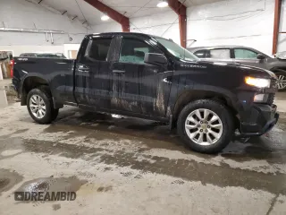 2019 Chevrolet Silverado 1500 Custom with VIN 1GCRYBEH5KZ334971, listed as a Copart auction lot 88051285 with 45,312 mi miles and Salvage Title. Bid and sale history available at DreamBid. Image 4.