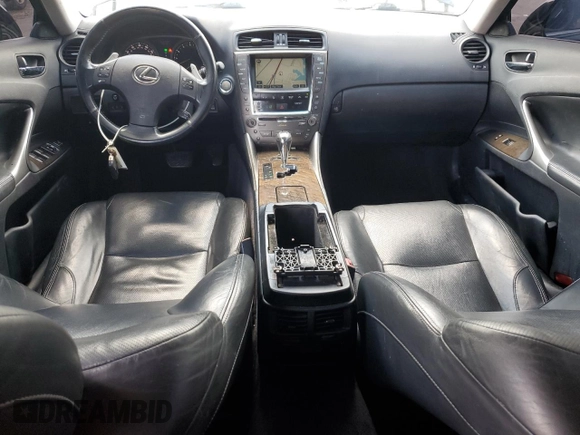2009 Lexus IS with VIN JTHBK262095095309, listed as a Copart auction lot 53967055 with 202,914 mi miles and Salvage Title. Bid and sale history available at carsss.com. Image 8.