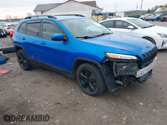 2018 Jeep Cherokee Latitude Tech Connect z VIN 1C4PJLCB0JD595520, wystawiony jako IAAI lot #42020413 z przebiegiem 79 910 mil mil oraz . Historia ofert i sprzedaży dostępna na DreamBid. Obrazek 1.