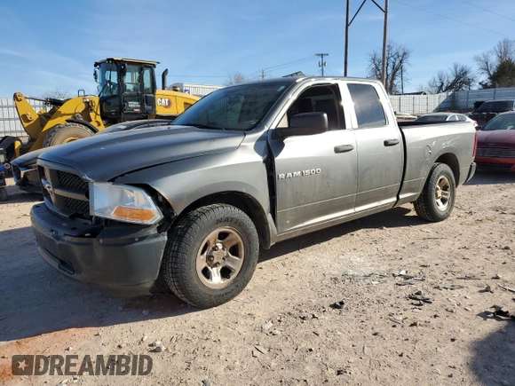 2012 Ram 1500 ST with VIN 1C6RD6FK5CS116592, listed as a Copart auction lot 87639065 with 191,985 mi miles and Clean title. Bid and sale history available at DreamBid. Image 1.