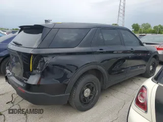 2021 Ford Police Interceptor Utility с VIN 1FM5K8AB0MGC25056, выставлен на аукционе Copart как лот 53846705 с пробегом 54 099 миль миль и Списание • Salvage title. История ставок и продаж доступна на DreamBid. Изображение 3.