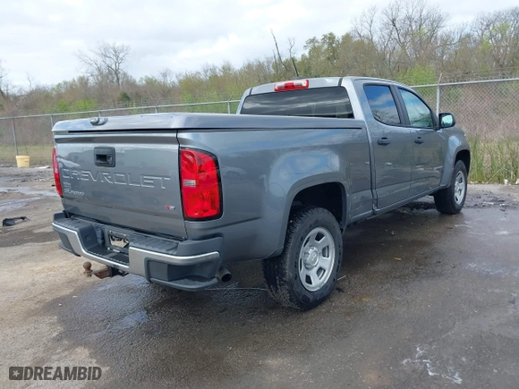 2021 Chevrolet Colorado 2WD Work Truck with VIN 1GCGSBEN7M1181283, listed as a IAAI auction lot 41804608 with 80,886 mi miles. Bid and sale history available at carsss.com. Image 4.