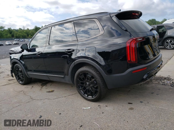 2022 Kia Telluride SX with VIN 5XYP5DHCXNG324600, listed as a Copart auction lot 63943025 with 37,174 mi miles and Salvage title. Bid and sale history available at DreamBid. Image 2.