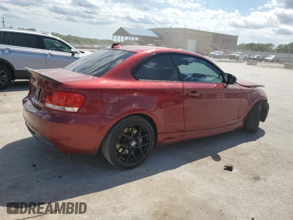 2012 BMW 1 Series 135i с VIN WBAUC9C5XCVM12726, выставлен на аукционе Copart как лот 58204845 с пробегом 84 331 миль миль и Списание • Salvage title. История ставок и продаж доступна на DreamBid. Изображение 3.
