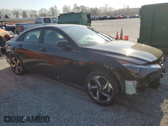 2023 Hyundai Elantra SEL z VIN KMHLS4AG0PU591696, wystawiony jako Copart lot #50603485 z przebiegiem 10 748 mil mil oraz Szkoda całkowita • Salvage title. Historia ofert i sprzedaży dostępna na DreamBid. Obrazek 4.