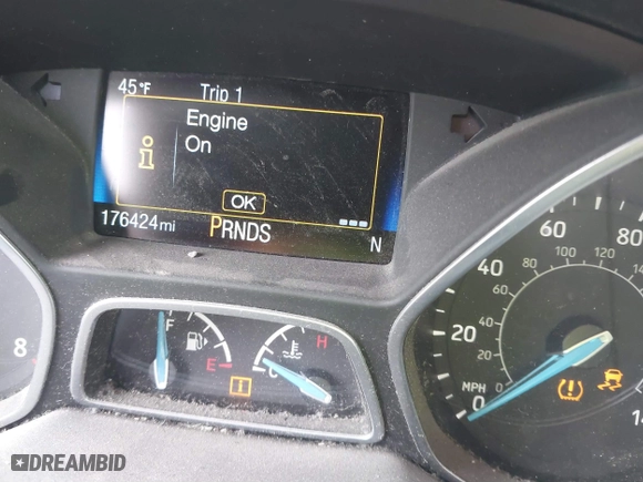 2017 Ford Focus SEL with VIN 1FADP3H27HL221776, listed as a IAAI auction lot 41631699 with 176,424 mi miles. Bid and sale history available at carsss.com. Image 16.