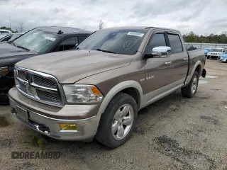 2009 Dodge 1500 Laramie with VIN 1D3HB13T69S815353, listed as a Copart auction lot 56560885 with 190,107 mi miles and Salvage title. Bid and sale history available at DreamBid. Image 1.