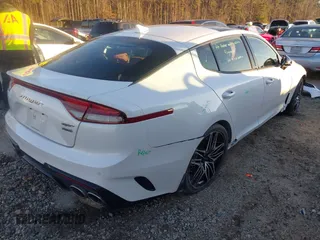 2022 Kia Stinger GT1 with VIN KNAE45LC6N6100392, listed as a IAAI auction lot 41253811 with 48,439 mi miles. Bid and sale history available at carsss.com. Image 4.
