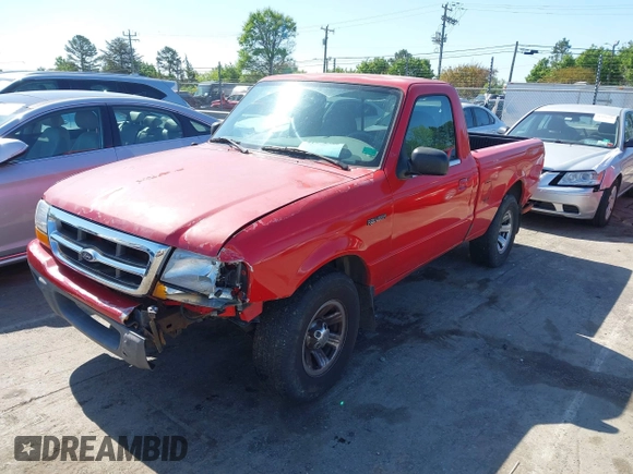 2000 Ford Ranger XL with VIN 1FTYR10C7YPA11959, listed as a IAAI auction lot 41978386 with 221,706 mi miles. Bid and sale history available at carsss.com. Image 2.