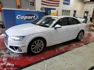 2019 Audi A4 Premium Plus with VIN WAUENAF48KN005618, listed as a Copart auction lot 89062075 with 35,073 mi miles and Salvage Title. Bid and sale history available at carsss.com. Image 1.