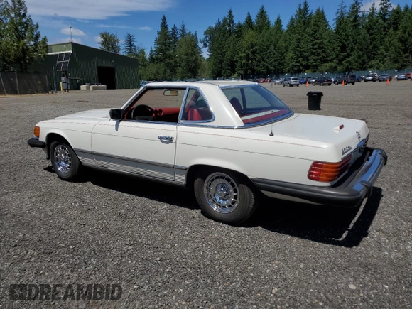 1979 Mercedes-Benz SL with VIN 10704412052681, listed as a Copart auction lot 63620445 with 192,849 mi miles and Clean title. Bid and sale history available at DreamBid. Image 2.