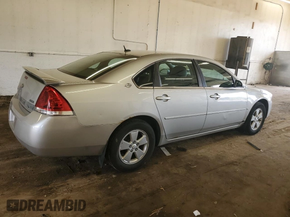 2008 Chevrolet Impala LT with VIN 2G1WT58K081362617, listed as a Copart auction lot 56459975 with 133,442 mi miles and Salvage Title. Bid and sale history available at DreamBid. Image 3.