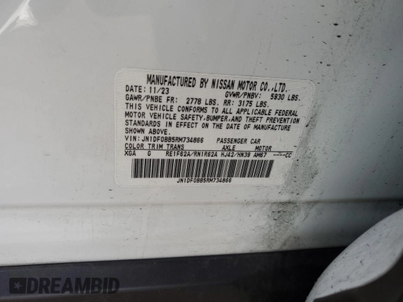 2024 Nissan ARIYA Engage+ z VIN JN1DF0BB5RM734866, wystawiony jako Copart lot #41499725 z przebiegiem 9 343 mil mil oraz Szkoda całkowita • Salvage title. Historia ofert i sprzedaży dostępna na DreamBid. Obrazek 14.