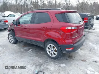 2019 Ford EcoSport SE z VIN MAJ6S3GL4KC296248, wystawiony jako IAAI lot #41630714 z przebiegiem 96 878 mil mil oraz . Historia ofert i sprzedaży dostępna na DreamBid. Obrazek 3.