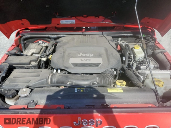 2017 Jeep Wrangler Unlimited Sahara with VIN 1C4HJWEG3HL610297, listed as a Copart auction lot 62060865 with 43,274 mi miles and Salvage title. Bid and sale history available at DreamBid. Image 12.