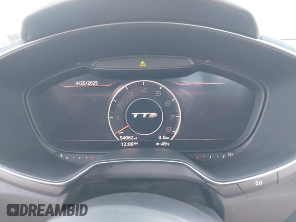 2018 Audi TTS with VIN TRUC1AFV7J1009606, listed as a IAAI auction lot 42172806 with 54,062 mi miles and . Bid and sale history available at DreamBid. Image 7.