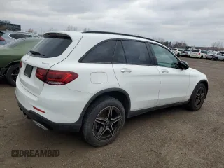 2021 Mercedes-Benz GLC 300 with VIN W1N0G8EB0MV264079, listed as a Copart auction lot 84790434 with 77,651 mi miles and Clean title. Bid and sale history available at DreamBid. Image 3.
