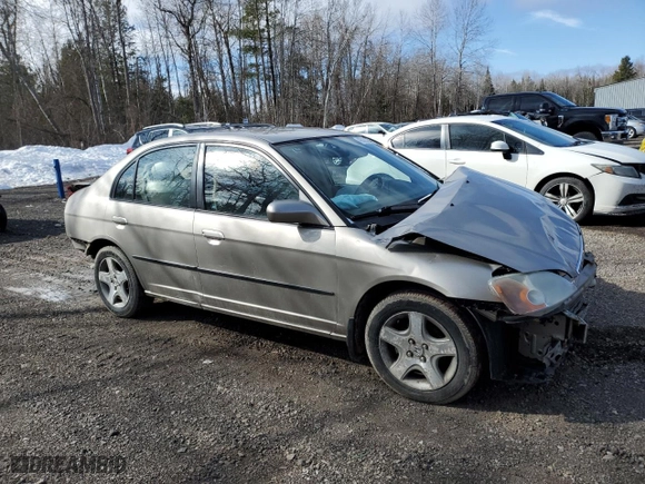 2003 Honda Civic DX with VIN 2HGES16413H905347, listed as a Copart auction lot 43320355 with 169,823 mi miles and Salvage Title. Bid and sale history available at carsss.com. Image 4.