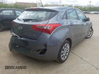 2017 Hyundai Elantra GT with VIN KMHD35LH6HU369291, listed as a Copart auction lot 71660614 with 0 mi miles and Salvage Title. Bid and sale history available at carsss.com. Image 4.