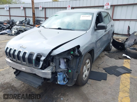 2014 Jeep Cherokee Sport with VIN 1C4PJLAB1EW314418, listed as a IAAI auction lot 41935643 with 177,262 mi miles and . Bid and sale history available at DreamBid. Image 2.