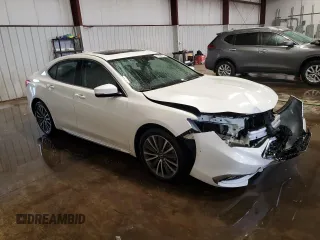 2018 Acura TLX w/Advance Pkg with VIN 19UUB3F73JA002016, listed as a Copart auction lot 71093174 with 52,334 mi miles and Salvage Title. Bid and sale history available at carsss.com. Image 4.