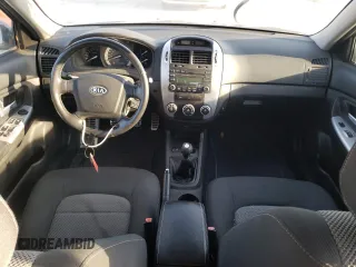 2007 Kia Spectra with VIN KNAFE161375007164, listed as a Copart auction lot 71791154 with 165,502 mi miles and Clean Title. Bid and sale history available at carsss.com. Image 8.