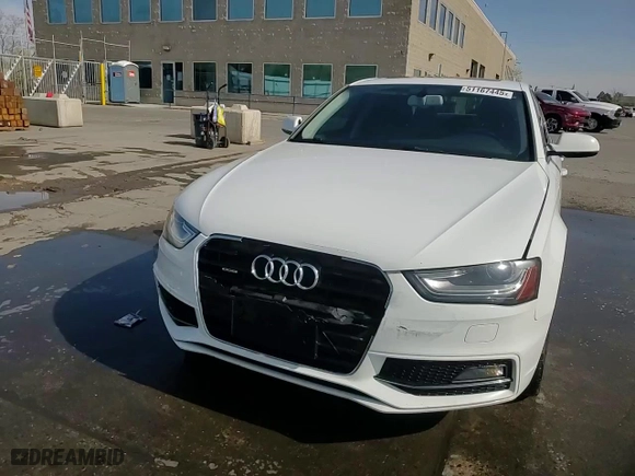 2014 Audi A4 Premium Plus with VIN WAUFFAFL0EN037055, listed as a Copart auction lot 51167445 with 127,933 mi miles and Salvage Title. Bid and sale history available at carsss.com. Image 13.