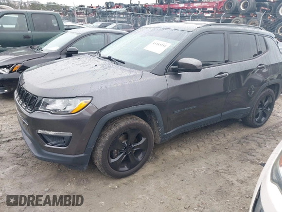 2018 Jeep Compass Latitude with VIN 3C4NJCBB1JT327076, listed as a IAAI auction lot 41185251 with 72,714 mi miles. Bid and sale history available at carsss.com. Image 18.