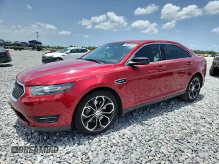 2015 Ford Taurus SHO with VIN 1FAHP2KTXFG130133, listed as a Copart auction lot 60019955 with 92,527 mi miles and Salvage title. Bid and sale history available at DreamBid. Image 1.