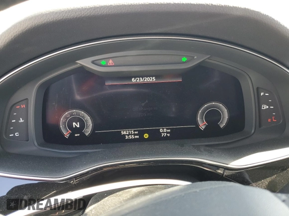 2020 Audi Q7 Premium with VIN WA1AXAF76LD013322, listed as a Copart auction lot 61510375 with 56,215 mi miles and Salvage title. Bid and sale history available at DreamBid. Image 9.