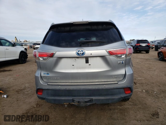 2015 Toyota Highlander Hybrid Limited with VIN 5TDDCRFH8FS011022, listed as a Copart auction lot 79626973 with 106,992 mi miles. Bid and sale history available at carsss.com. Image 6.