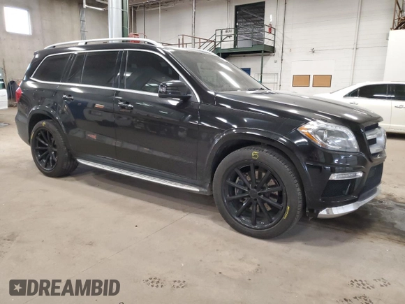 2013 Mercedes-Benz GL-Class GL 550 with VIN 4JGDF7DE1DA120884, listed as a Copart auction lot 47283125 with 120,878 mi miles and Salvage Title. Bid and sale history available at carsss.com. Image 4.