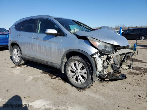 2013 Honda CR-V EX-L with VIN 2HKRM4H75DH671371, listed as a Copart auction lot 46406165 with 142,081 mi miles and Salvage Title. Bid and sale history available at carsss.com. Image 4.