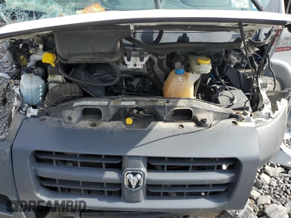 2017 Ram ProMaster Cargo with VIN 3C6TRVDG3HE525443, listed as a Copart auction lot 50401815 with 106,958 mi miles and Salvage Title. Bid and sale history available at carsss.com. Image 12.