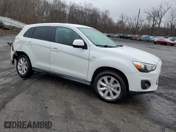 2014 Mitsubishi Outlander Sport ES with VIN 4A4AR3AU7EE013604, listed as a Copart auction lot 50095695 with 64,120 mi miles and Salvage Title. Bid and sale history available at carsss.com. Image 4.