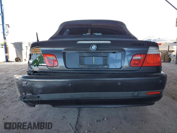 2006 BMW 3 Series 325Ci with VIN WBABW334X6PX84420, listed as a Copart auction lot 61303915 with 147,656 mi miles and Salvage title. Bid and sale history available at DreamBid. Image 6.