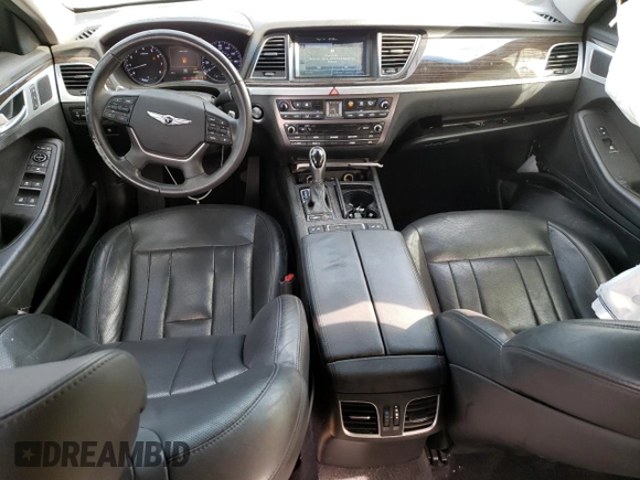 2017 Genesis G80 3.8L with VIN KMHGN4JEXHU176071, listed as a Copart auction lot 71457984 with 97,256 mi miles and Salvage Title. Bid and sale history available at carsss.com. Image 8.