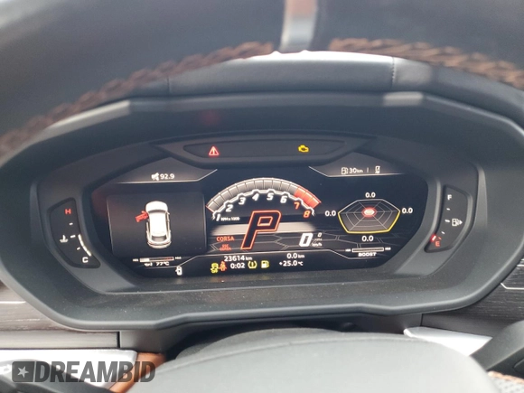 2019 Lamborghini Urus с VIN ZPBUA1ZL9KLA00879, выставлен на аукционе Copart как лот 58017485 с пробегом 23 614 миль миль и Списание • Salvage title. История ставок и продаж доступна на DreamBid. Изображение 9.