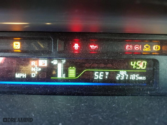 2017 Toyota Prius v Two with VIN JTDZN3EU5HJ066295, listed as a Copart auction lot 43470005 with 237,185 mi miles and Salvage Title. Bid and sale history available at carsss.com. Image 9.