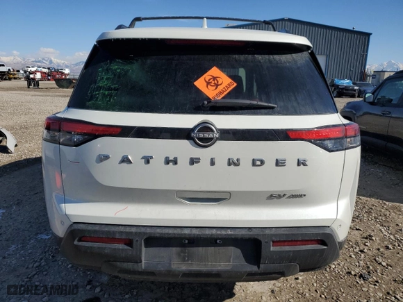 2023 Nissan Pathfinder SV with VIN 5N1DR3BC7PC231160, listed as a Copart auction lot 42936395 with 40,560 mi miles and Salvage Title. Bid and sale history available at carsss.com. Image 6.