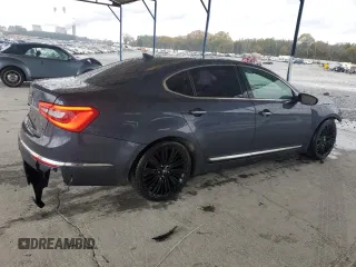 2014 Kia Cadenza Premium with VIN KNALN4D77E5140762, listed as a Copart auction lot 83987224 with 112,493 mi miles and Salvage Title. Bid and sale history available at carsss.com. Image 3.