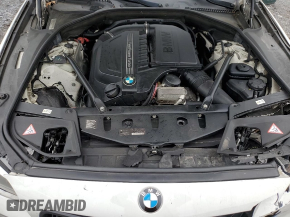 2014 BMW 5 Series 535i xDrive z VIN WBA5B3C50ED535321, wystawiony jako Copart lot #57020725 z przebiegiem 178 165 mil mil oraz Szkoda całkowita • Salvage title. Historia ofert i sprzedaży dostępna na DreamBid. Obrazek 11.