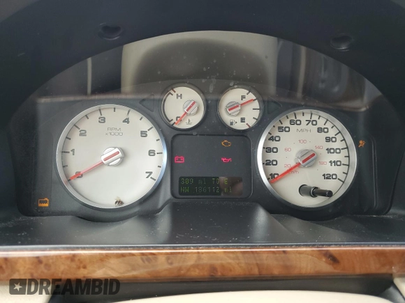 2006 Ford Five Hundred Limited with VIN 1FAFP25196G127452, listed as a Copart auction lot 61756795 with 186,112 mi miles and Salvage title. Bid and sale history available at DreamBid. Image 9.