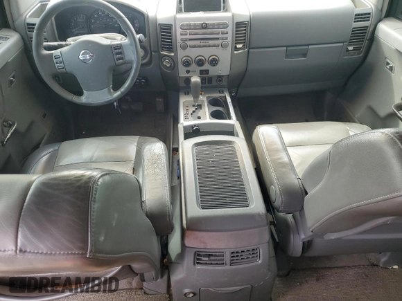 2005 Nissan Titan SE with VIN 1N6BA07B25N535867, listed as a Copart auction lot 45205415 with 207,858 mi miles and Salvage Title. Bid and sale history available at DreamBid. Image 8.