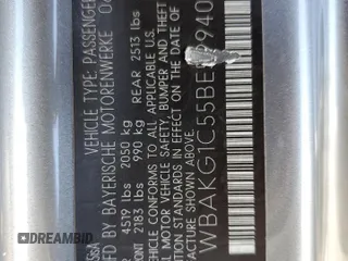 2011 BMW 3 Series 335is with VIN WBAKG1C55BE599403, listed as a Copart auction lot 54905025 with 147,365 mi miles and Clean Title. Bid and sale history available at carsss.com. Image 12.