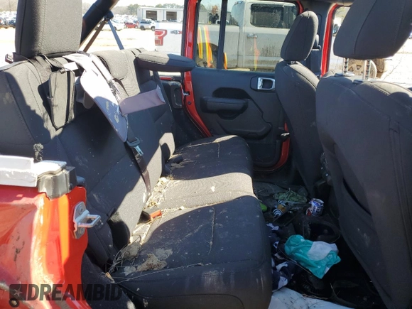 2023 Jeep Wrangler Sport S with VIN 1C4HJXDG8PW507350, listed as a Copart auction lot 46023965 with 15,236 mi miles and Salvage Title. Bid and sale history available at DreamBid. Image 11.