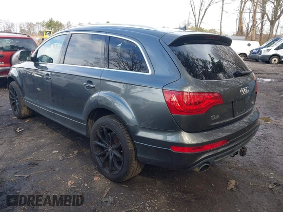 2015 Audi Q7 3.0T S line Prestige with VIN WA1DGAFE7FD023762, listed as a IAAI auction lot 42027169 with 110,744 mi miles. Bid and sale history available at carsss.com. Image 3.