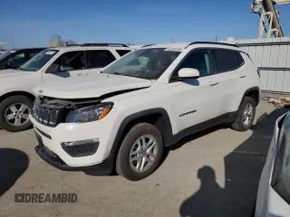 2020 Jeep Compass Sport with VIN 3C4NJDAB1LT132704, listed as a Copart auction lot 48259785 with 68,669 mi miles and Salvage Title. Bid and sale history available at DreamBid. Image 1.
