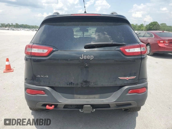 2015 Jeep Cherokee Trailhawk with VIN 1C4PJMBS7FW577826, listed as a Copart auction lot 54933105 with 163,751 mi miles and Clean title. Bid and sale history available at DreamBid. Image 6.